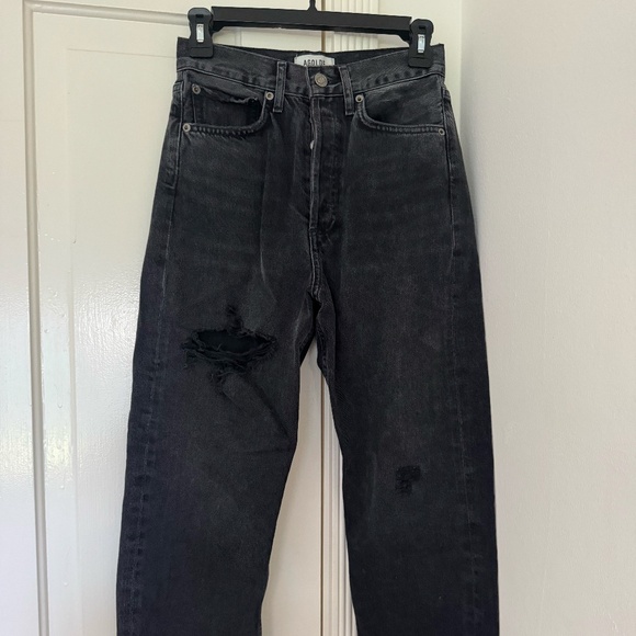 AGOLDE black denim jeans (size 23) - Picture 1 of 4
